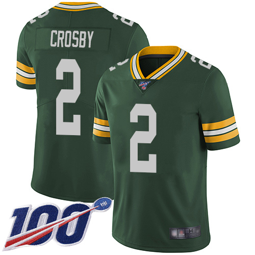 Green Bay Packers Limited Green Men #2 Crosby Mason Home Jersey Nike NFL 100th Season Vapor Untouchable